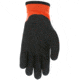 MCR Safety Ninja Work Gloves, 15 Gauge Nylon Shell, 7 Gauge Acrylic Terry Interior, Rough Over the Knuckle Outer Dip, Black/Orange, Large, N9695L
