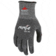 MCR Safety Ninja X4 Work Gloves, 13 Gauge HyperMax Shell, Bi-Polymer Coated Palm and Fingertips, Black/Salt and Pepper, X - Large, N92723BPXL