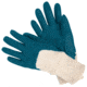 MCR Safety Nitrile Coated Work Gloves, Palm and Over the Knuckle Coating, Knit Wrist and Soft Interlock Lining, Industry Standard, Blue/Natural, Small, 97980S