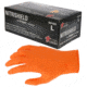 MCR Safety NitriShield with Grippaz Technology Disposable Nitrile Gloves, Powder Free Industrial Food Service Grade, 9.5in Length, 6 mil Thickness, Orange, XX - Large, 6016OXXL