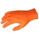 MCR Safety NitriShield with Grippaz Technology Disposable Nitrile Gloves, Powder Free Industrial Food Service Grade, 9.5in Length, 6 mil Thickness, Orange, XX - Large, 6016OXXL
