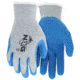 MCR Safety NXG 10-Gauge Gray Cotton/Polyester Work Gloves w/Blue Latex Palm &amp; Fingers, Blue/Gray, 2XL, FT300XXL