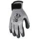 MCR Safety NXG Work Gloves. 10 Gauge Cotton Polyester Shell, Latex Coated Palm and Fingertips, Adjustable Hook and Loop Wrist Closure, Black/Gray, Medium, 9688VM