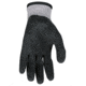 MCR Safety NXG Work Gloves. 10 Gauge Cotton Polyester Shell, Latex Coated Palm and Fingertips, Adjustable Hook and Loop Wrist Closure, Black/Gray, Medium, 9688VM