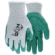 MCR Safety NXG Work Gloves, 10 Gauge Cotton Polyester Shell, Nitrile Palm and Fingers, Green/Gray, X - Large, FT350XL
