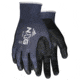 MCR Safety NXG Work Gloves, 13 Gauge Nylon Shell, Sandy Nitrile Foam Coated Palm and Fingertips, Black/Blue, Medium, 9673SFM