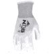 MCR Safety NXG Work Gloves, 13 Gauge Polyester Shell, PU Palm and Fingertips, White, Medium, 96655M