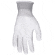 MCR Safety NXG Work Gloves, 13 Gauge Polyester Shell, PU Palm and Fingertips, White, Medium, 96655M