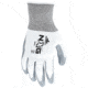 MCR Safety NXG Work Gloves, 15 Gauge Nylon Shell, Nitrile Coated Palm and Fingertips, Gray/White, X - Large, 9683XL