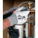 MCR Safety NXG Work Gloves, 15 Gauge Nylon Shell, Nitrile Coated Palm and Fingertips, Gray/White, X - Large, 9683XL