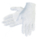 MCR Safety Polyester/Cotton Lisle Inspectors Gloves - Men's, Large, White, Straight Thumb, Ambidextrous, 8600