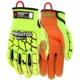 MCR Safety Predator Mechanics Hi-Visibility Cut Resistant Work Gloves, Lime/Orange, 3XL, PD4900XXXL