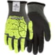 MCR Safety Predator Insulated Mechanics Hi-Visibility Cut Resistant Work Gloves, Gray/Lime, Medium, PD3954M