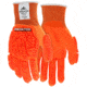 MCR Safety Predator Mechanics Hi-Vis Impact Resistant Work Gloves, Tire Tread TPR on Back, Fingers, and Thumb, Breathable Nitrile Palm adds Wet and Dry Grip, Orange, Large, PD3950L