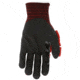 MCR Safety Predator Mechanics Impact Resistant Work Gloves, Cut Resistant Kevlar Steel Shell, Tire Tread TPR on Back, Fingers, and Thumb, Black, Large, PD3952L
