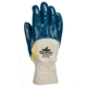 MCR Safety Predator Series Over the Knuckle Nitrile Coated Work Gloves, Palm Reinforced with DuPont Kevlar, Knit Wrist and Jersey Lined, Blue/White, Large, 9760KW