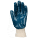 MCR Safety Predator Series Over the Knuckle Nitrile Coated Work Gloves, Palm Reinforced with DuPont Kevlar, Knit Wrist and Jersey Lined, Blue/White, Large, 9760KW