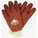 MCR Safety Premium PVC Coated Work Gloves, Double Dipped with Sandy PVC, Nitrile Reinforced, Soft Jersey Lining, Comfortable Knit Wrist, Red, Large, 6450S