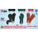 MCR Safety Premium PVC Coated Work Gloves, Double Dipped with Sandy PVC, Soft Jersey Lining, 10in Length, Black/White, Large, 6200SJ