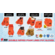 MCR Safety PVC Coated Insulated Work Gloves, Double Dipped Hi-Vis Orange, Sandy Finish and Foam Lined, Protective Safety Cuff, Orange, Large, 6521SCO