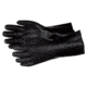 MCR Safety PVC Coated Work Gloves, Double Dipped with Sandy PVC, Soft Jersey Lining, 12in Length, Black, Large, 6522SJ