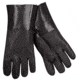 MCR Safety PVC Coated Work Gloves, Double Dipped with Textured PVC, Soft Jersey Lining, Black, Large, 6512SJ