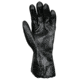 MCR Safety PVC Coated Work Gloves, Single Dipped with Rough PVC, Soft Interlock Lining, 12in Length, Black, Large, 6212R