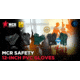 MCR Safety PVC Coated Work Gloves, Single Dipped with Smooth PVC, Soft Interlock Lining, 12in Length, Black, Large, 6212