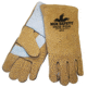 MCR Safety Red Fox Leather Welding Work Gloves, Foam Lined Select Side Split Leather, Reinforced Wing Thumb, Beige, X - Large, 4622