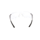 MCR Safety Rubicon T4 Series Safety Glasses with Lens UV-AF Anti-Fog Coating Curved Frameless Lens Design, Clear, One Size, T4110AF