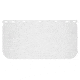 MCR Safety Safety Face Shield Single Matrix Replacement Window, Impact Resistant Acetate Material, .044 Inches Thickness, Clear, One Size, 485400