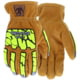 MCR Safety Predator Impact Mechanics Sasquatch Leather Driver Work Gloves, Small, PD3430S
