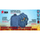 MCR Safety SBS2006L Summit Breeze Flame Resistant Shirt, 7oz 100% Cotton, with Vented Underarms and Back, CAT 2, Medium Blue, L, SBS2006L