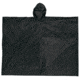 MCR Safety Schooner Disposable Rain Poncho, .10mm PVC, Attached Hood, Tote Pouch, Black, One Size, O47