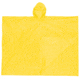 MCR Safety Schooner Disposable Rain Poncho, .10mm PVC, Attached Hood, Tote Pouch, Yellow, One Size, O40