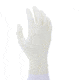 MCR Safety SensaTouch Disposable Latex Gloves, Powder Free Industrial Food Service Grade, 9.5in Length, 5 mil in Thickness, White, Large, 5055L