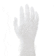 MCR Safety SensaTouch Disposable Vinyl Glove, Powder Free Industrial Food Service Grade, 9in Length, 3 mil Thickness, Clear, Large, 5014L