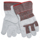 MCR Safety Split Leather Palm Work Gloves, Economy Grade Leather, 2.5in Starched Safety Cuff, Gray, Large, 1220S