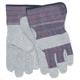 MCR Safety Split Leather Palm Work Gloves, Insulated, Lined with Thermosock, B Grade Shoulder Leather, 2.5in Rubberized Safety Cuff, Gray, Large, 1320L