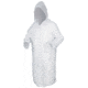 MCR Safety Squall Series 2 Piece Waterproof Clear Rain Coat, .20mm PVC, Detachable Hood, Clear, L, O72CL