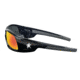 MCR Safety SR11R Swagger SR1 Series Safety Glasses, Soft Non-Slip Nose Piece and Temples, Fire Mirror, One Size, SR11R