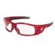 MCR Safety SR130 Swagger SR1 Series Safety Glasses, Soft Non-Slip Nose Piece and Temples, Clear, One Size, SR130