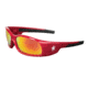 MCR Safety SR13R Swagger SR1 Series Safety Glasses, Soft Non-Slip Nose Piece and Temples, Fire Mirror, One Size, SR13R