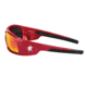 MCR Safety SR13R Swagger SR1 Series Safety Glasses, Soft Non-Slip Nose Piece and Temples, Fire Mirror, One Size, SR13R
