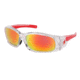 MCR Safety SR14R Swagger SR1 Series Safety Glasses, Soft Non-Slip Nose Piece and Temples, Fire Mirror, One Size, SR14R