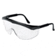 MCR Safety ST1 Series Safety Glasses with Uncoated Lenses, Wrap-Around Lens Design with Built-In Side Shields, Clear, One Size, SS010
