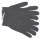 MCR Safety String Knit Work Gloves, 7 Gauge Regular Weight, 70% Cotton/30% Polyester, Hemmed Cuff, Gray, Small, 9637S