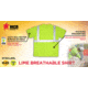 MCR Safety STSCL2MLM Hi Vis Safety Work T-Shirts, Soft Poly Birdseye Mesh, Short Sleeve and Tagless Design, ANSI 107 Type R Class 2, Fluorescent Lime, M, STSCL2MLM