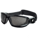 MCR Safety Swagger RP1 Series Safety Goggle, AV-AF Anti-Fog Coated Lenses, Foam Lined with Adjustable Strap, Gray, One Size, RP112AF