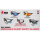 MCR Safety Swagger RP2 Series Safety Glasses, Foam Lined Lenses, Fire Mirror, One Size, RP21R